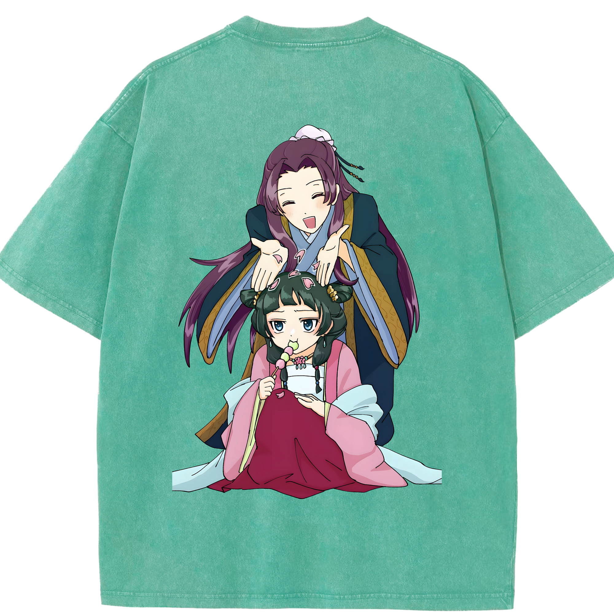 （画像用） 薬屋のひとりごと The Apothecary Diaries 綿100% ヴィンテージ風 半袖Tシャツ（背面プリント）